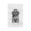Shih Tzu - Black and White Tea Towel