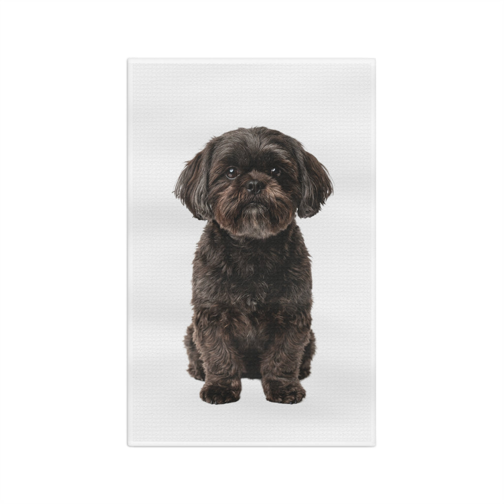 Shih Tzu Black - Colour Tea Towel