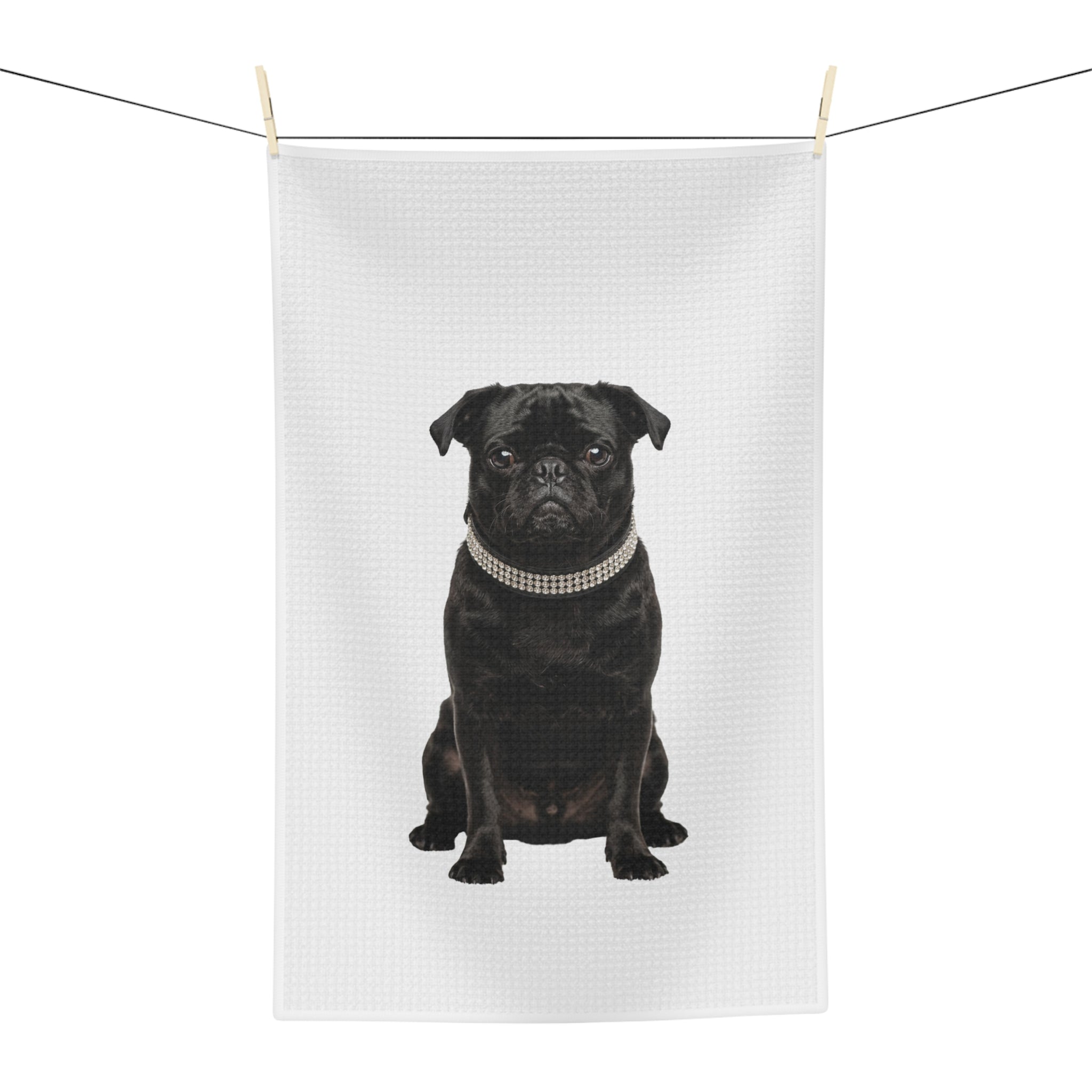 Pug - Microfiber Tea Towel
